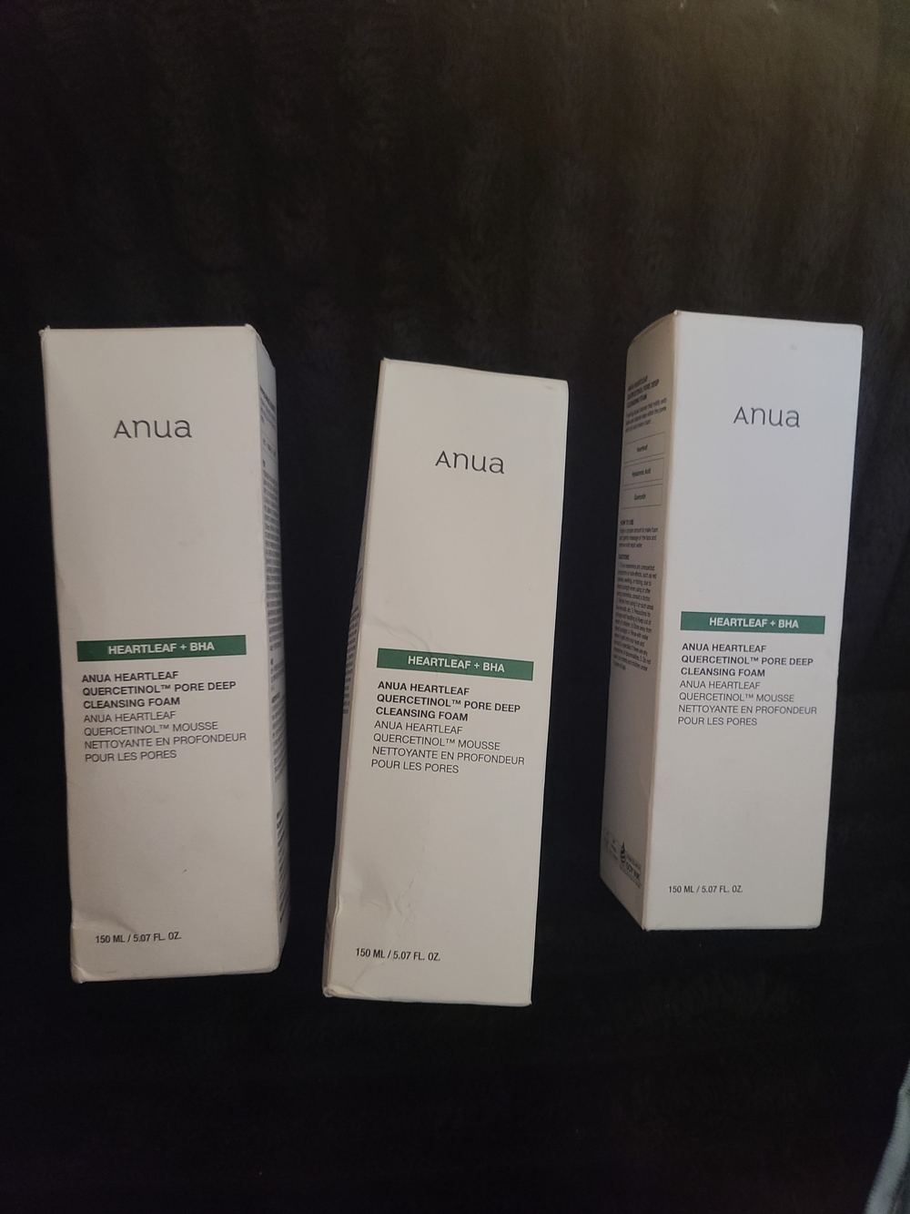 Anua Heartleaf Quercetinol Pore Deep Cleansing Foam, 5.07oz 3pk